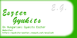 eszter gyukits business card